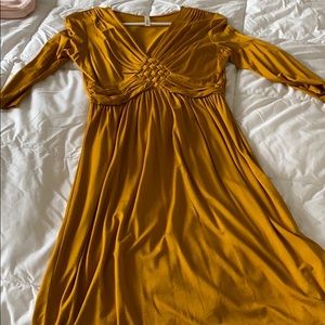 Beautiful mustard dress